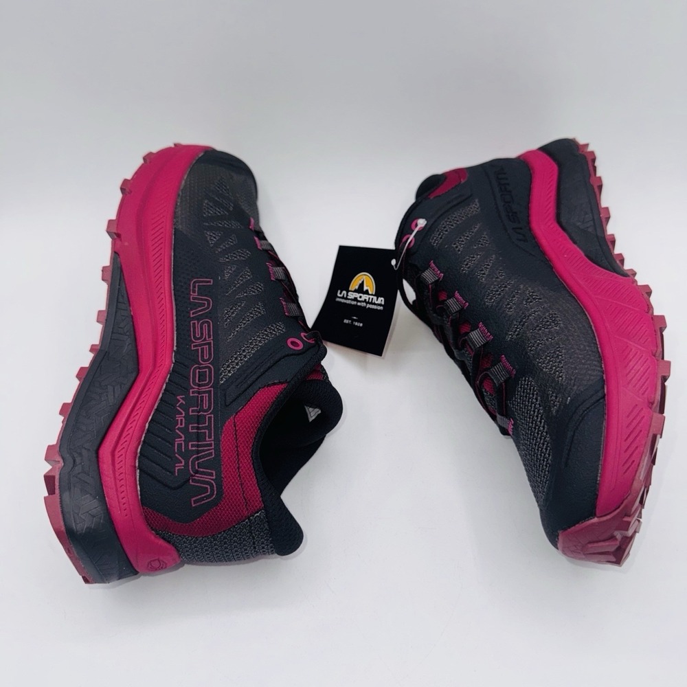 La Sportiva Karacal Trail Running Sneakers Women's Size 7 Black Pink Ortholite - Picture 12 of 16